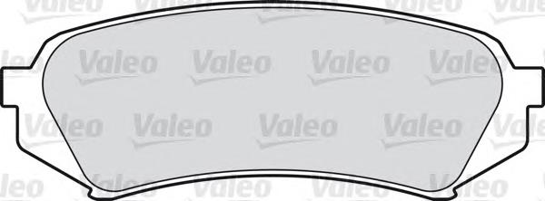 598865 VALEO pastillas de freno traseras