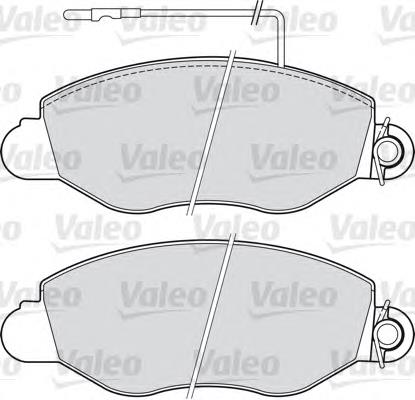 541733 VALEO pastillas de freno delanteras