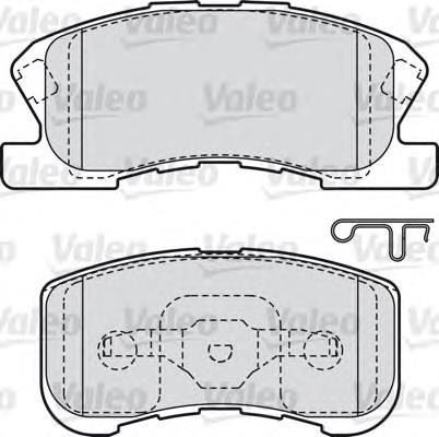 598856 VALEO pastillas de freno delanteras