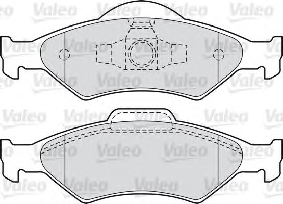 598563 VALEO pastillas de freno delanteras