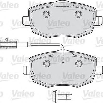 601031 VALEO pastillas de freno delanteras