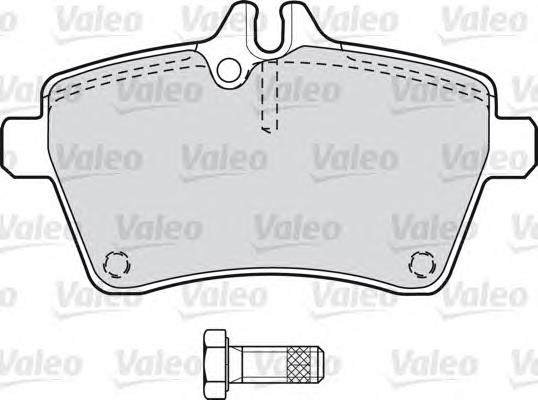 598704 VALEO pastillas de freno delanteras