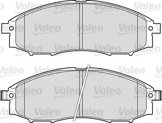 598889 VALEO pastillas de freno delanteras