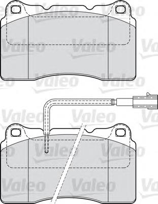 598722 VALEO pastillas de freno traseras