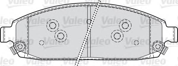 598872 VALEO pastillas de freno delanteras