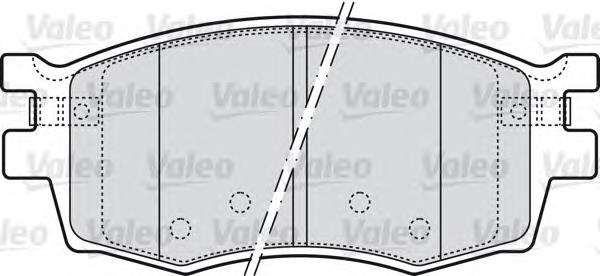 Pastillas de freno 598868 VALEO