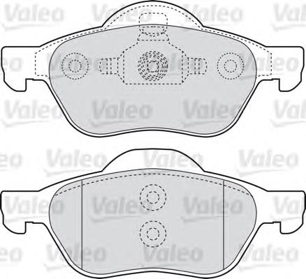 598566 VALEO pastillas de freno delanteras