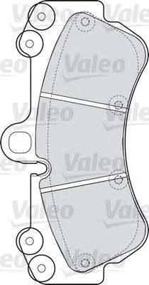 Comprar 598655 VALEO Pastillas delanteras de freno