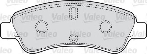Pastillas de freno 598464 VALEO