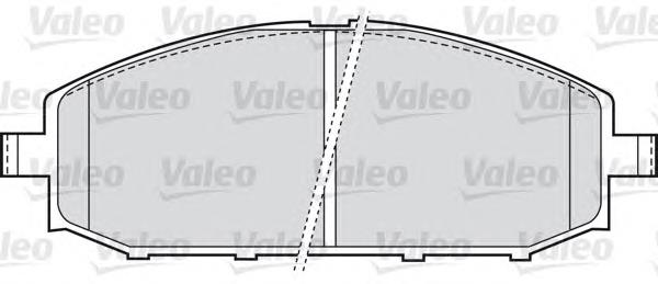 598524 VALEO pastillas de freno delanteras