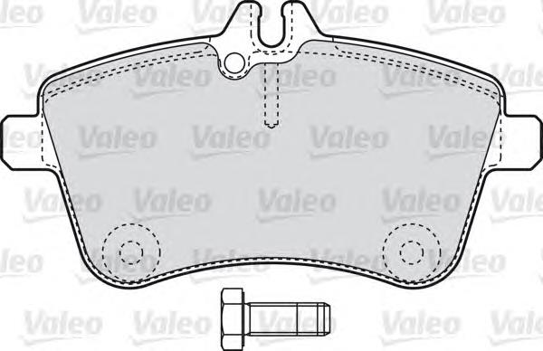 598795 VALEO pastillas de freno delanteras