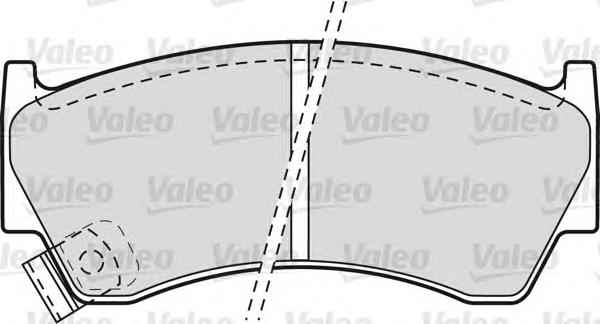 598697 VALEO pastillas de freno delanteras