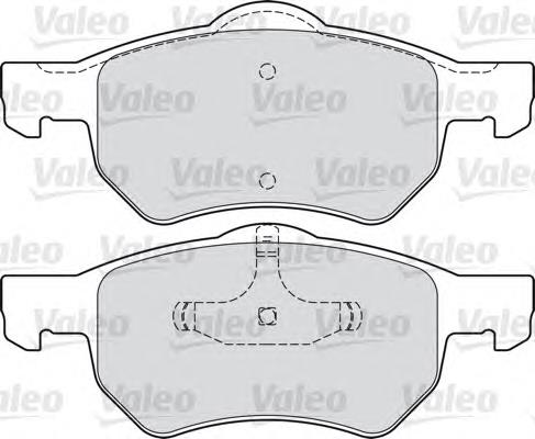 598756 VALEO pastillas de freno delanteras