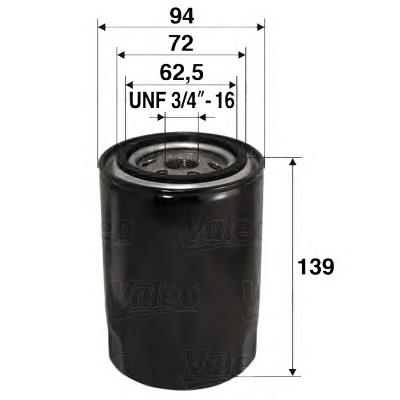 586015 VALEO filtro de aceite