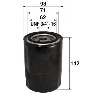 586024 VALEO filtro de aceite