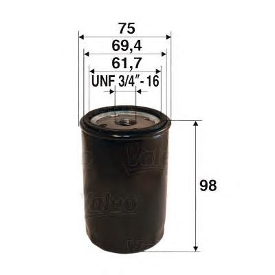 586005 VALEO filtro de aceite