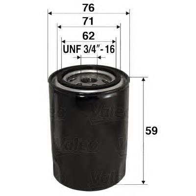586065 VALEO filtro de aceite