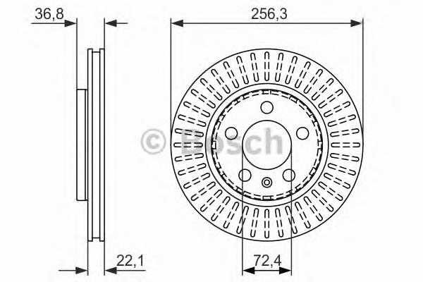 0986479871 Bosch disco de freno trasero