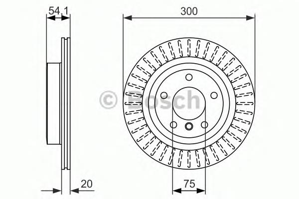 0 986 479 775 Bosch disco de freno trasero