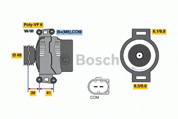 Alternador del motor Bosch 0121715012 precio, desde 121,97 EUR