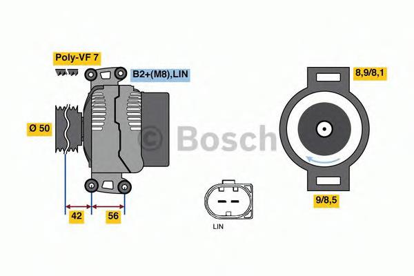 0121715015 Bosch alternador