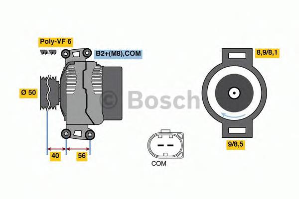 0121715014 Bosch alternador