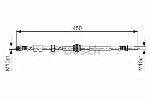 03.1252 Adriauto tubo flexible de frenos trasero