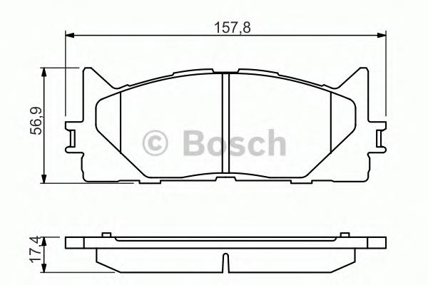 Pastillas de freno 0986494430 Bosch