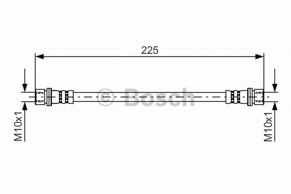 Tubo flexible de frenos trasero izquierdo 1987481413 Bosch