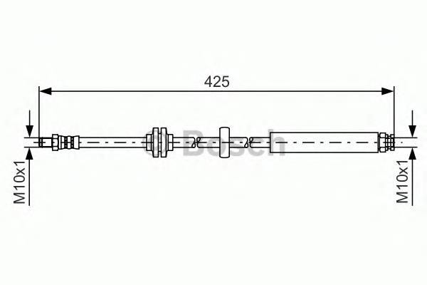 Tubo flexible de frenos trasero 1987481398 Bosch