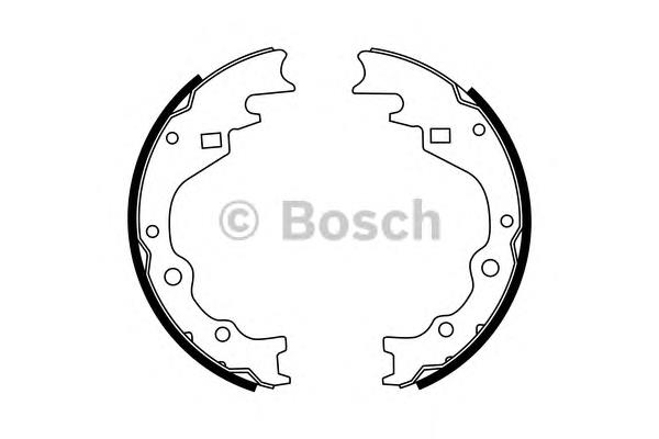 0986487788 Bosch zapatas de frenos de tambor traseras