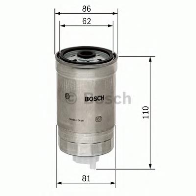 Filtro de gasoil Bosch F026402011