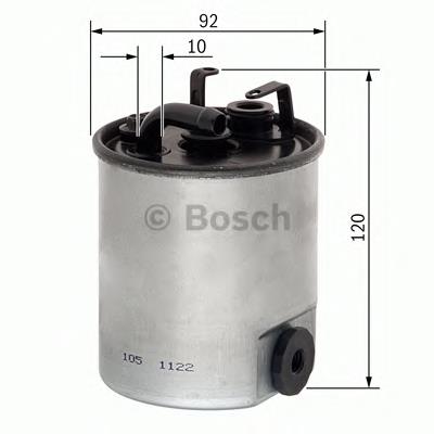 Filtro de combustible F026402003 Bosch