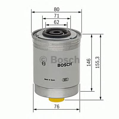 Filtro combustible Bosch 1457434447 precio, desde 6,36 EUR