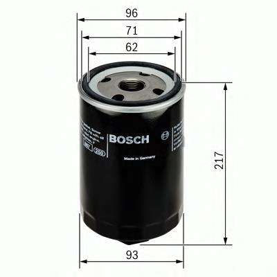 F 026 407 052 Bosch filtro de aceite