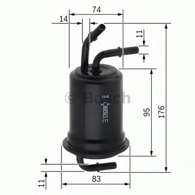 F026403012 Bosch filtro de combustible