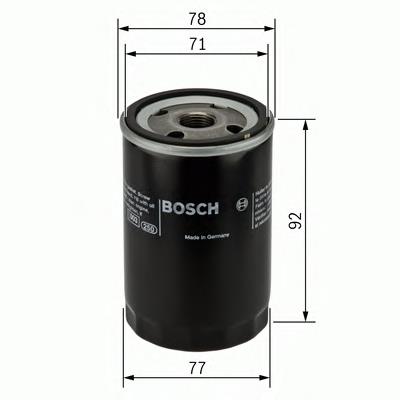 Filtro de aceite F026407017 Bosch