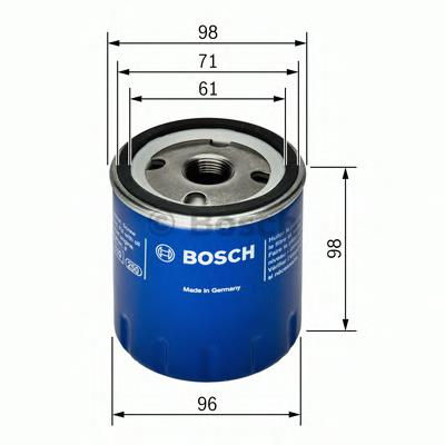 F026407106 Bosch filtro de aceite