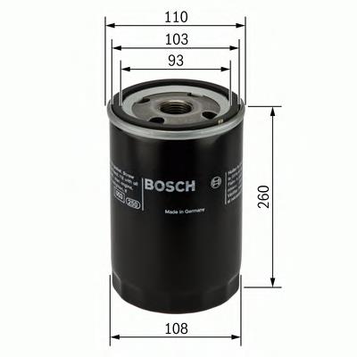 F026407105 Bosch filtro de aceite