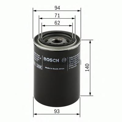 0 451 203 235 Bosch filtro de aceite