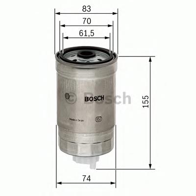 Filtro combustible 1457434025 Bosch