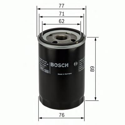 0986452068 Bosch filtro de aceite