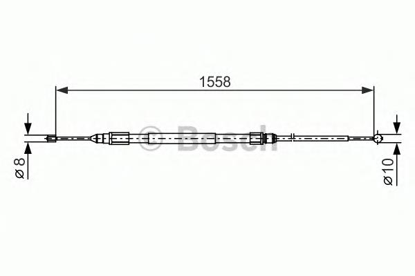 Cable de freno de mano trasero derecho/izquierdo 6769367 BMW