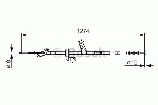 Cable de freno de mano trasero derecho 26497 Akron Malo