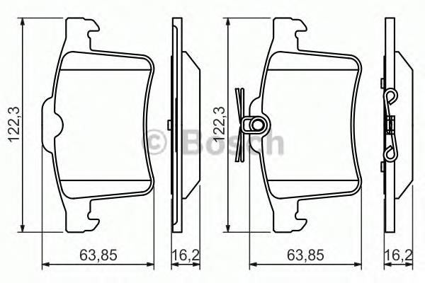 0 986 494 480 Bosch pastillas de freno traseras