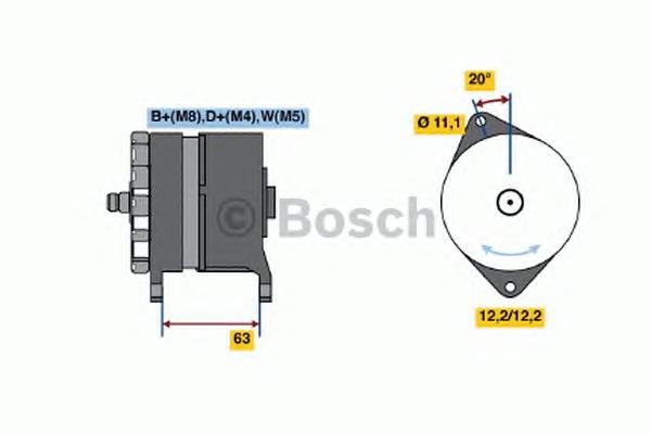 Alternador 0120469048 Bosch