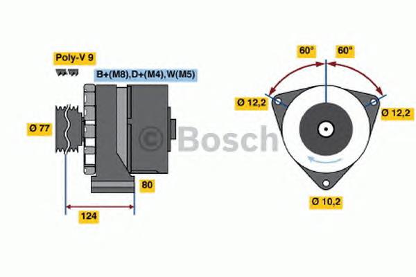 Alternador del motor Bosch 0120468143 precio, desde 188,61 EUR