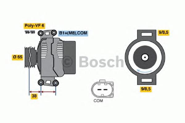 0121715022 Bosch alternador