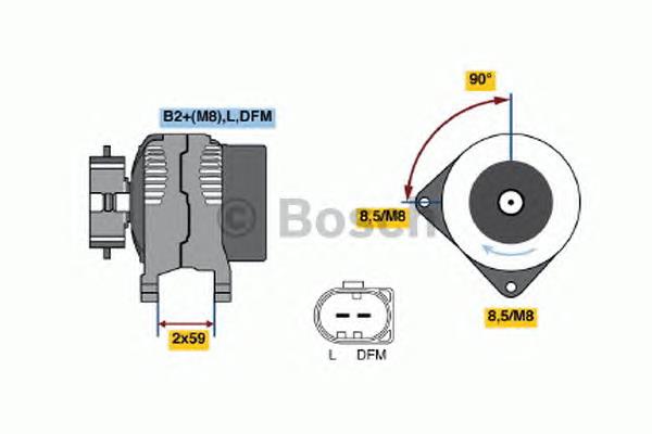 Alternador del motor Bosch 0121715004 precio, desde 228,83 EUR