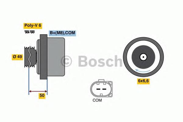 Alternador 01220AA360 Bosch